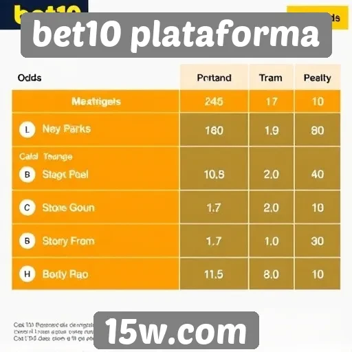 Comparativo das odds em jogos da bet10 plataforma